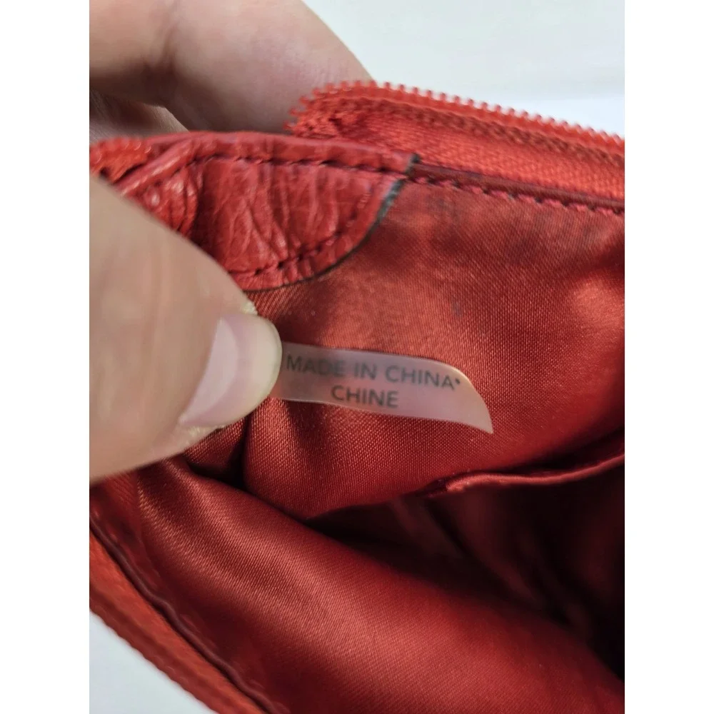 Coach Park Leather Swingpack Crossbody bag‎ in vermillion red pebbled leather - Picture 6 of 6